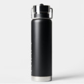 Personalisierter Name Moderne Skripttypografie Trinkflasche (Hinten)