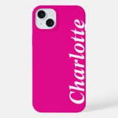 Personalisierter Name Moderne, stilvolle Minimal B iPhone Hülle (Rückseite)