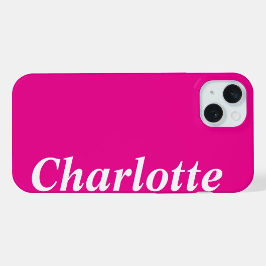 Personalisierter Name Moderne, stilvolle Minimal B iPhone Hülle (Rückseite (Horizontal))