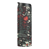 Personalisierter Name Moderner Blumenthermalwäsche Thermosbecher (Nach rechts gedreht)