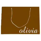 Personalisierter Name Moderner Minimaler Luxus Bra Große Geschenktüte (Vorderseite)