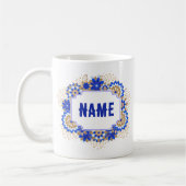 Personalisierter Name Monogram Kaffeetasse (Links)