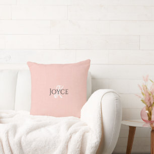 Personalisierter Name Monogram, rot Kissen
