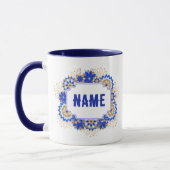 Personalisierter Name Monogram Tasse (Links)