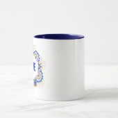 Personalisierter Name Monogram Tasse (Zentrum)