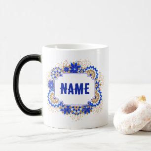 Personalisierter Name Monogram Verwandlungstasse