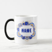 Personalisierter Name Monogram Verwandlungstasse (Links)