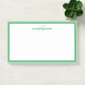 Personalisierter Name Monogramm Anfangsbuchstaben Post-it Klebezettel (Büro)
