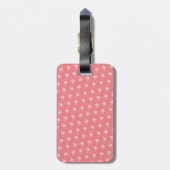 Personalisierter Name| Monogramm-Gepäckmarke Gepäckanhänger (Rückseite vertikal)