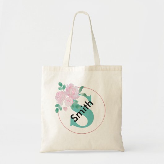 Personalisierter Name Monogramm Totbeutel Tragetasche (Vorne)
