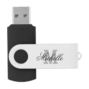 Personalisierter Name Monogramm USB-Flash-Laufwerk USB Stick