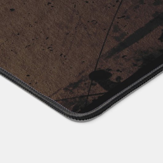 Personalisierter Name Moody Brown Abstrakt Masculi Schreibtischunterlage (Ecke)