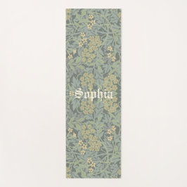Personalisierter Name Morris Foliage Muster Yoga M Yogamatte