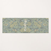 Personalisierter Name Morris Foliage Muster Yoga M Yogamatte (Vorderseite (Horizontal))