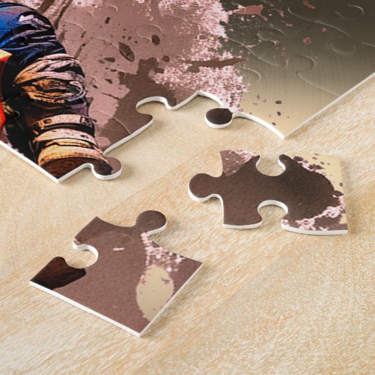 Personalisierter Name Motocross Puzzle (Seite)