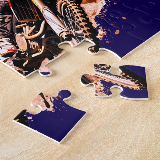 Personalisierter Name Motocross Puzzle (Seite)