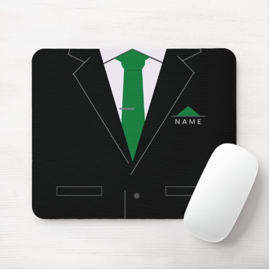 Personalisierter Name Mouse Pad Business Black Anz Mousepad (Mit Mouse)