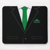Personalisierter Name Mouse Pad Business Black Anz Mousepad (Vorne)