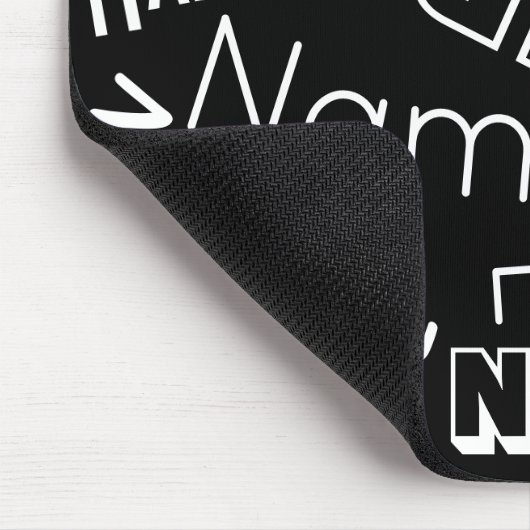 Personalisierter Name Mousepad (Ecke)