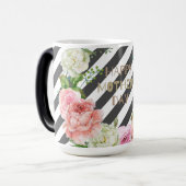 Personalisierter Name Muttertag Blumengeschenk Verwandlungstasse (Vorderseite Links)