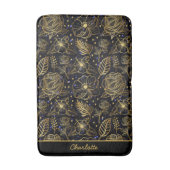 Personalisierter Name - nahtloses Gold Badematte (Vorderseite Vertikal)