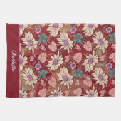 Personalisierter Name - nahtloses Muster Geschirrtuch (Horizontal)