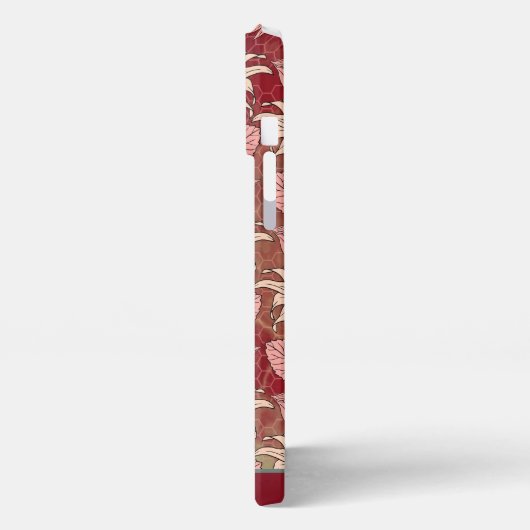 Personalisierter Name - nahtloses Muster iPhone Hülle (Linke Seite)