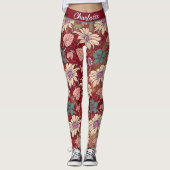 Personalisierter Name - nahtloses Muster Leggings (Vorderseite)