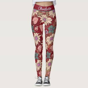 Personalisierter Name - nahtloses Muster Leggings