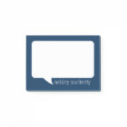 Personalisierter Name: Navy Blue and White Talk Bu