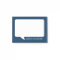 Personalisierter Name: Navy Blue and White Talk Bu
