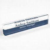 Personalisierter Name Navy Namensplakette