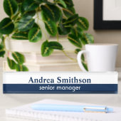 Personalisierter Name Navy Namensplakette