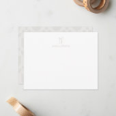 Personalisierter Name Neutraler Bogen Mitteilungskarte (Vorderseite/Rückseite Beispiel)