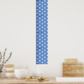 Personalisierter Name Niedlich Baby Boy Growth Cha Poster (Küche)