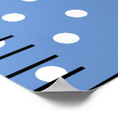 Personalisierter Name Niedlich Baby Boy Growth Cha Poster (Ecke)