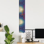 Personalisierter Name Niedlich Baby Boy Growth Cha Poster (Heimbüro)