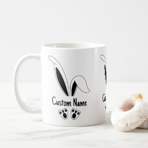 Personalisierter Name Niedlich Bunny OsterOstern Kaffeetasse