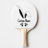 Personalisierter Name Niedlich Bunny OsterOstern Tischtennis Schläger (Vorderseite)