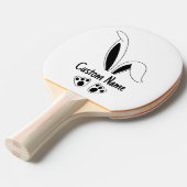 Personalisierter Name Niedlich Bunny OsterOstern Tischtennis Schläger (Vorderseite)
