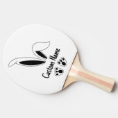 Personalisierter Name Niedlich Bunny OsterOstern Tischtennis Schläger (Seitenansicht)