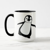 Personalisierter Name Niedlich Peeking Pinguin Url Tasse (Links)