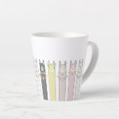 Personalisierter Name Niedlich Retro farbenfrohe L Milchtasse (Rechte Ecke)