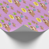 Personalisierter Name Niedlich Sloth Pattern Baby  Geschenkpapier (Ecke)