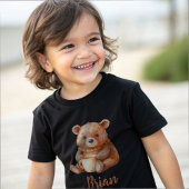 Personalisierter Name niedlich Teddybär T-Shirt