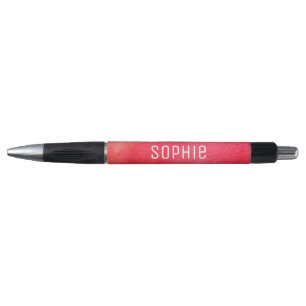 Personalisierter Name niedliche Aquarellkunst Kugelschreiber