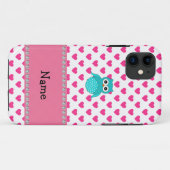 Personalisierter Name niedliche Eule Case-Mate iPhone Hülle (Rückseite (Horizontal))