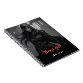 Personalisierter Name Ninja Girl Notebook Notizblock (Rechte Seite)