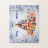 Personalisierter Name Nordpol Puzzle (Vertikal)