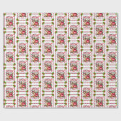 Personalisierter Name Nordpol-Zulieferer Geschenkpapier (Flach)